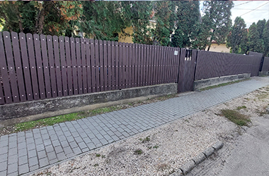 Kerítés Budapest műanyag cortinaplast kerítés
